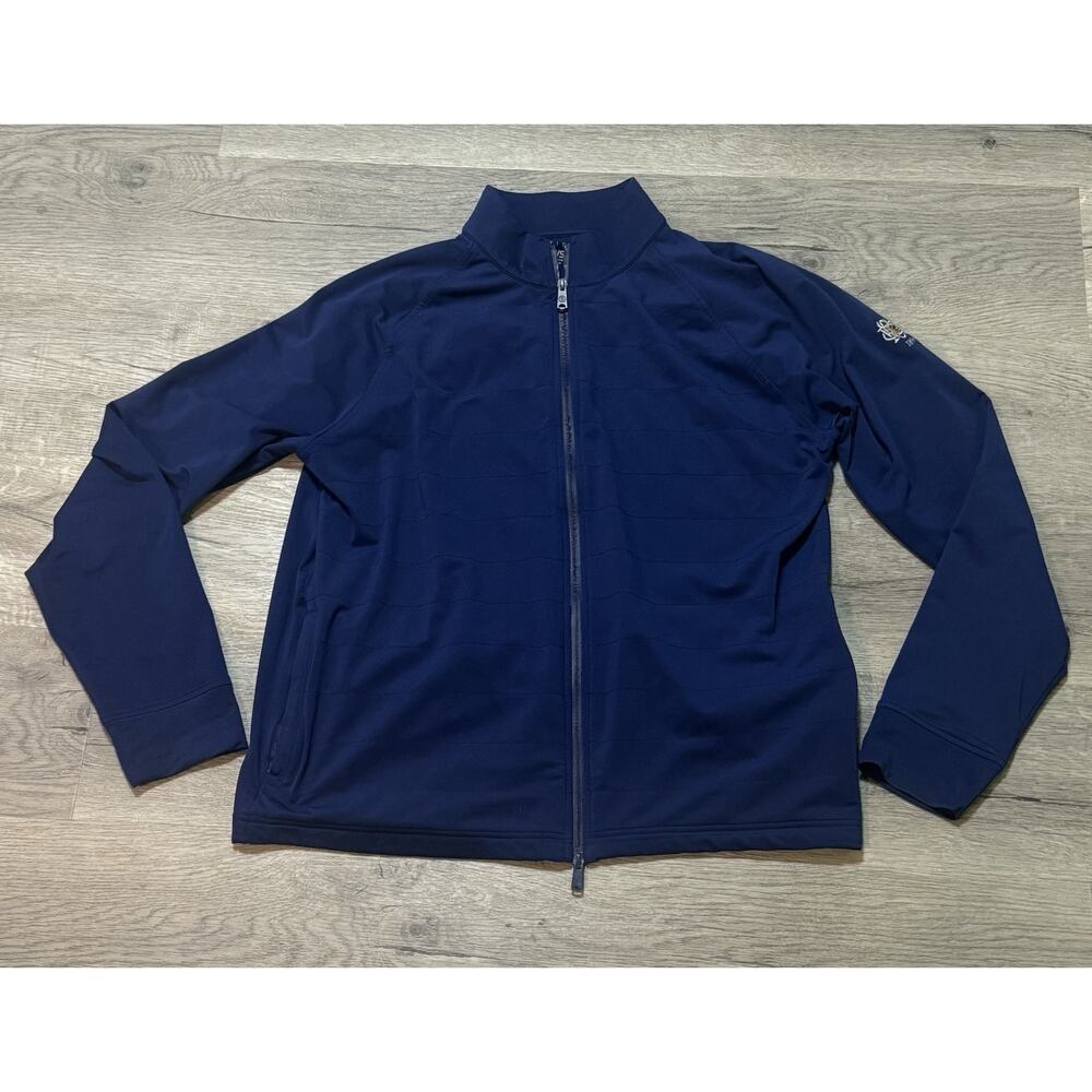 Stitch Jacket Blue Full Zip SWS Weather System Size L Men's Hartford Golf Club